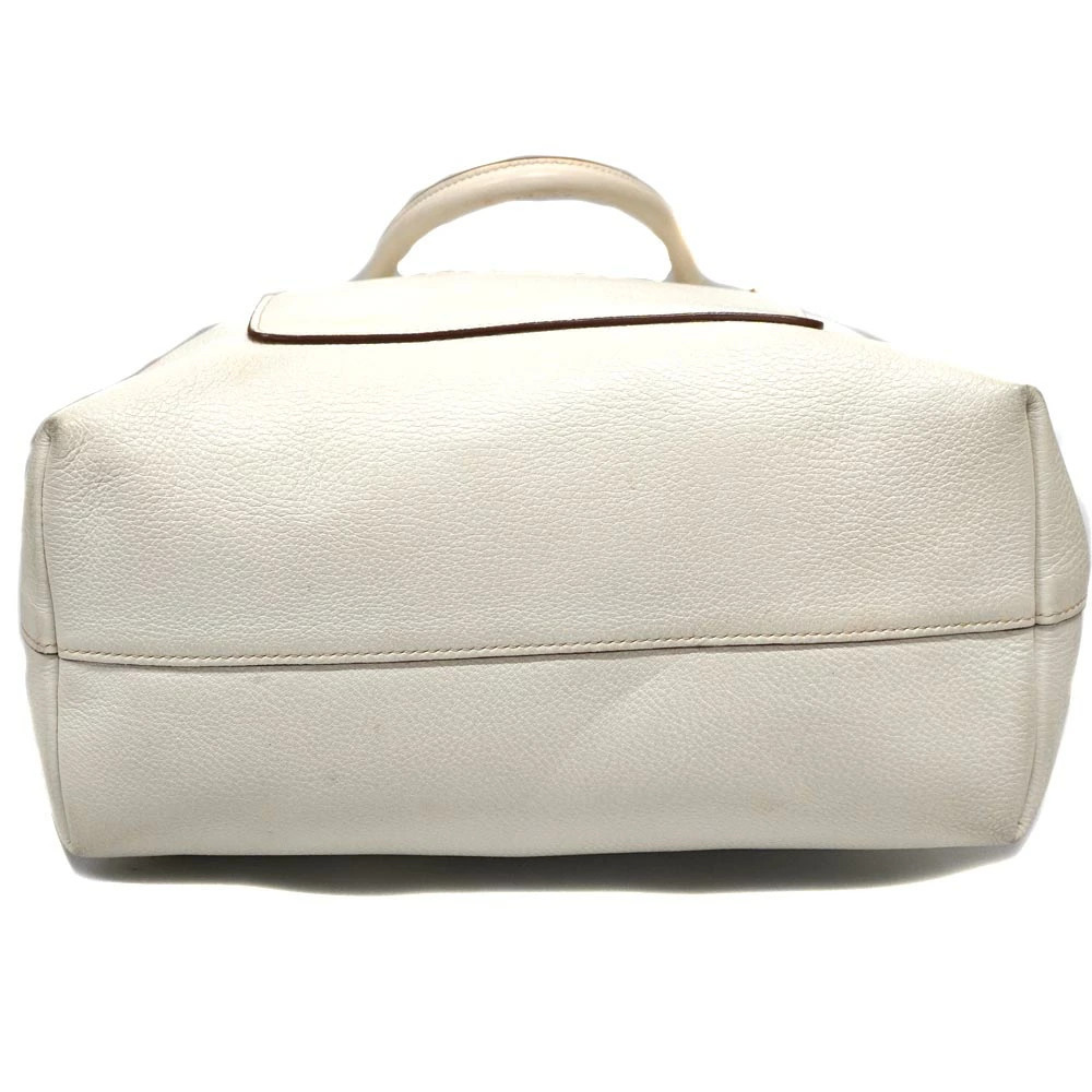 PRADA Tote Bag Shoulder Handbag White - Picture 5 of 11